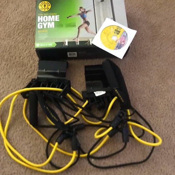 Gold's Gym Full-Body Home Gym with Yellow and Black Bands - Picture 2 of 5